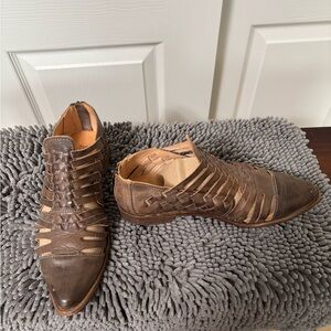 Bed Stu Las Cruces Huaraches Size 8 - Taupe Leather